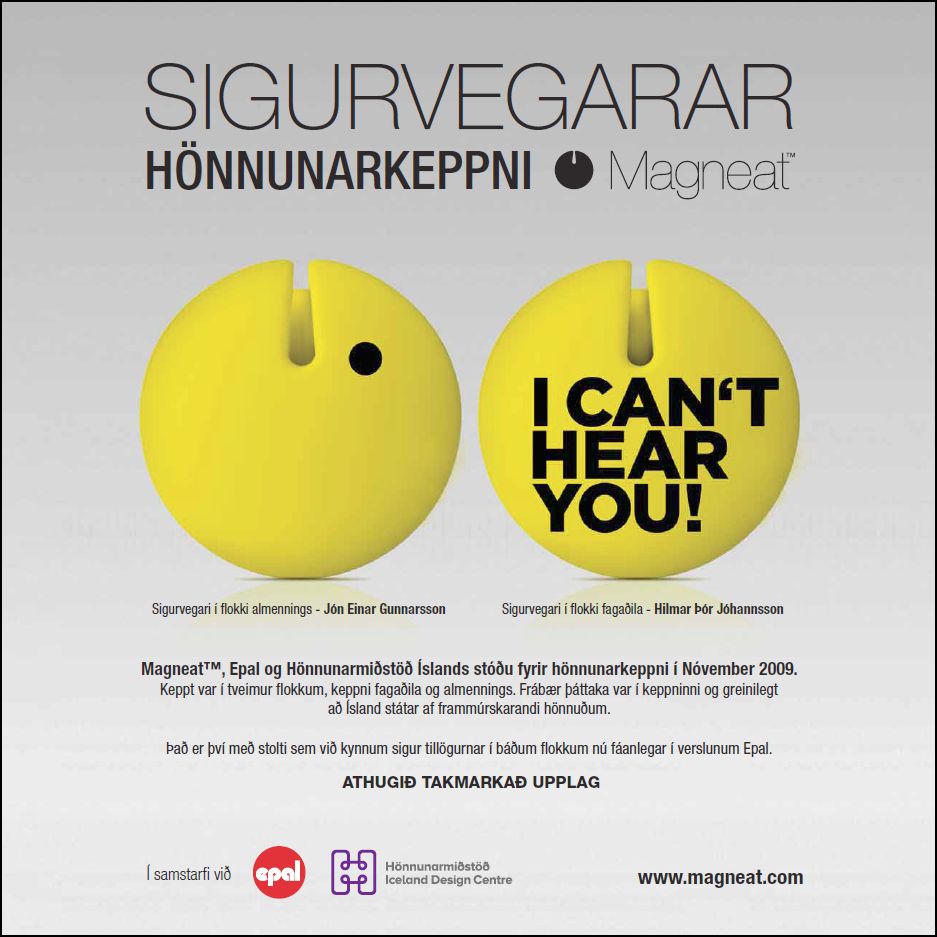 Sigurvegarar Hönnunarsamkeppni Magneat