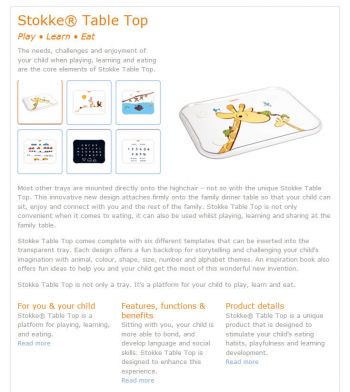 Nýjung frá Stokke – table top