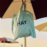HAY Tote Bag Icy blue_Terrazza Parasol Octagon off white and burgundy.jpg