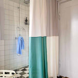 Check-Shower-Curtain-green_Basket-S-soft-yellow_Mono-Bath-Towel-sky-blue.jpg