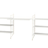 String samsetning – Skrifstofa D – Beige/Hvítt