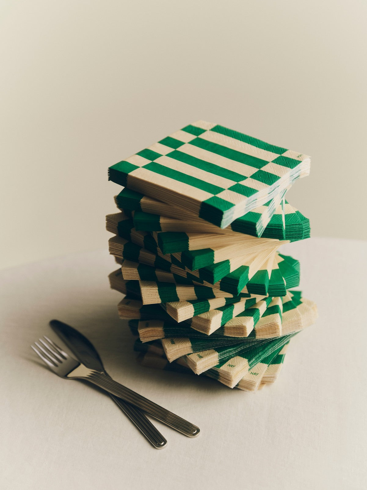 Pattern Napkin Cocktail off white and green_Sunday family.jpg