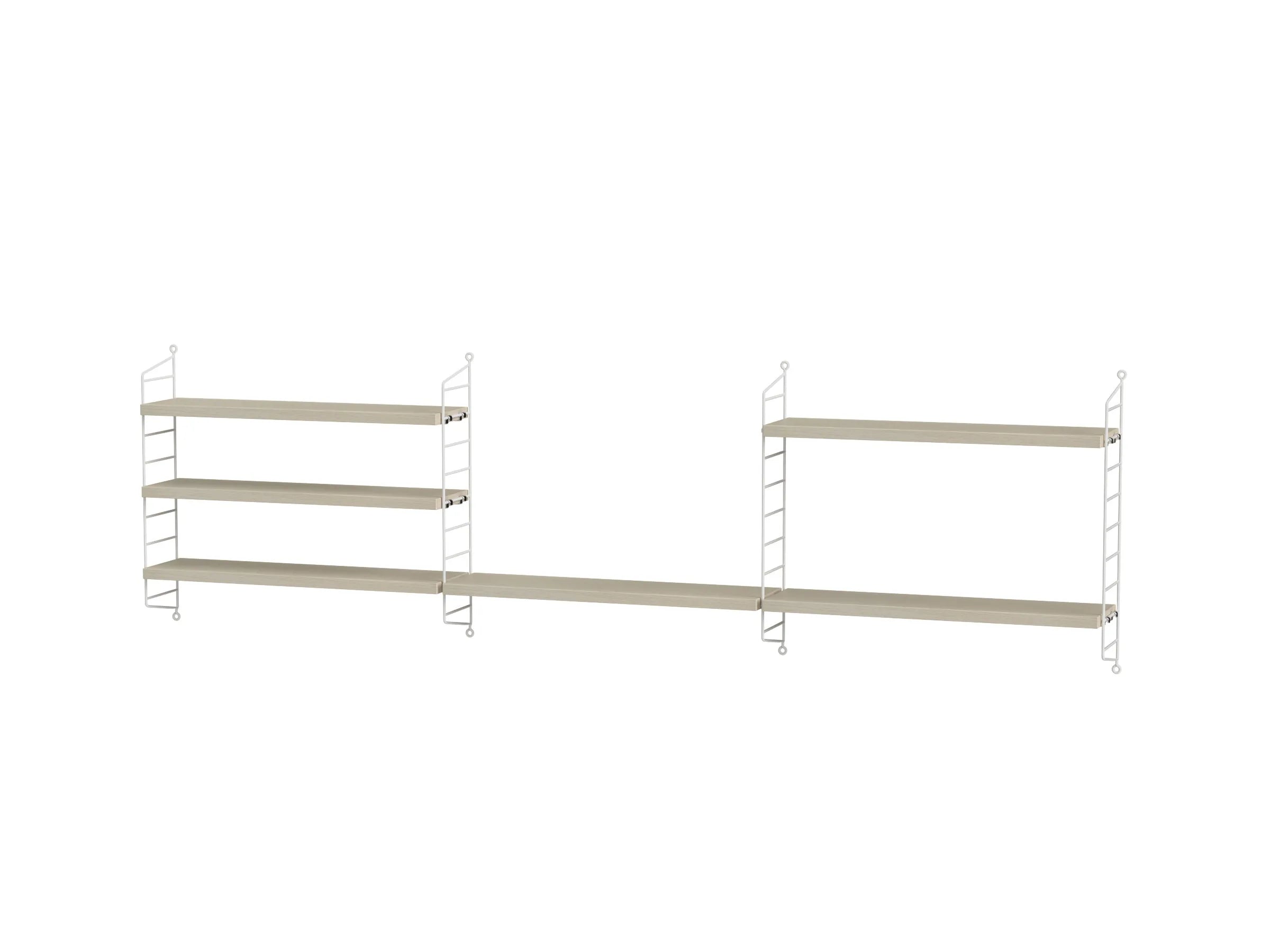 String samsetning – Barnaherbergi H – Hvítt/Askur