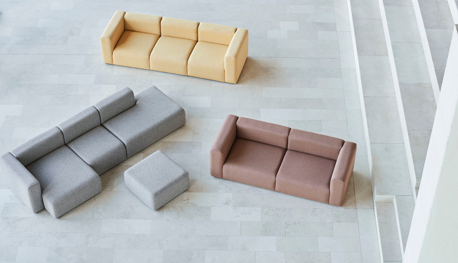 Mags 3 seater Hallingdal 407_Mags 2,5 seater Canvas 356_Mags 3 seater Hallingdal 130_Mags Ottoman Hallingdal 130.jpg