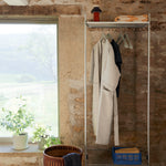 Pier-System-Wardrobe-PS-white-powder-coated-steel-clear-anodised-profiles_Waffle-Bathrobe-grey.jpg