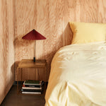 Matin Table Lamp 380 oxide red shade_Duo Bed Linen golden yellow_Tray Table M toffee.jpg