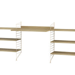 String samsetning – Skrifstofa D – Beige/Eik