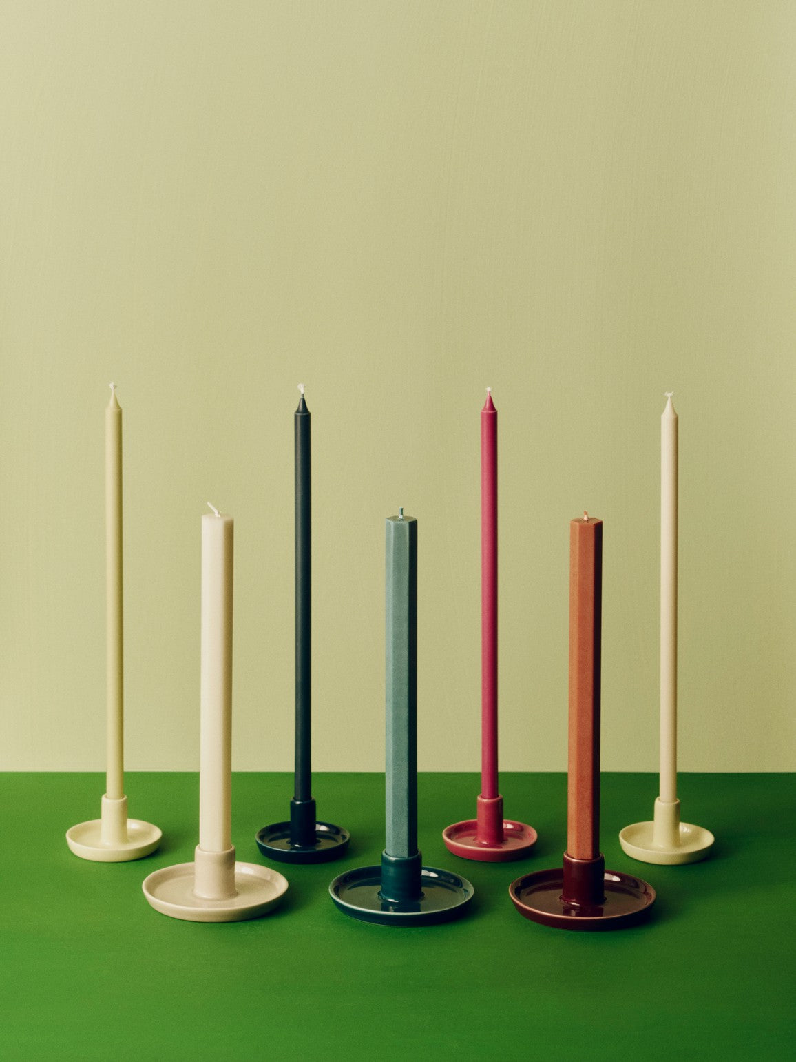 Disc Candleholder family_Hexagon Candle_Slim Candle.jpg