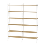 String samsetning – Stofa A – Hvítt/Eik