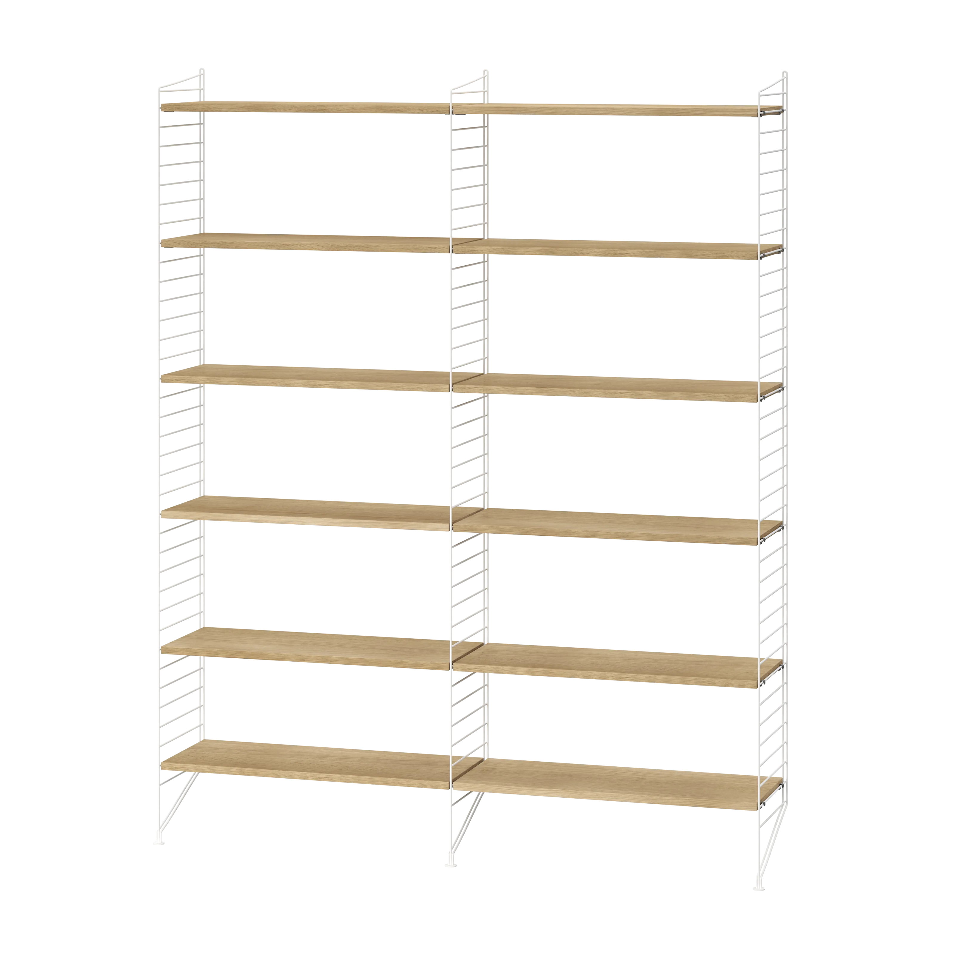 String samsetning – Stofa A – Hvítt/Eik