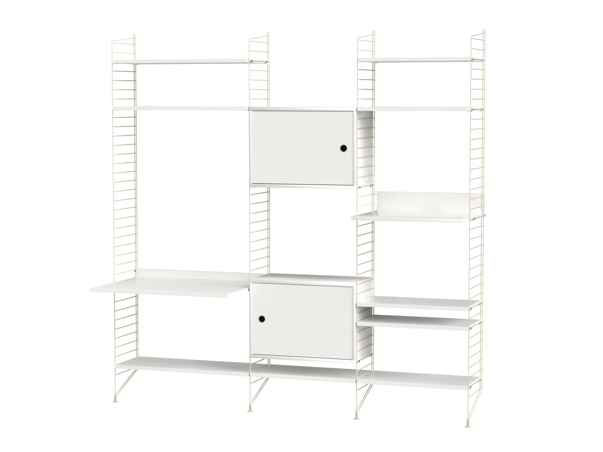 String samsetning – Stofa P – Beige/Hvítt