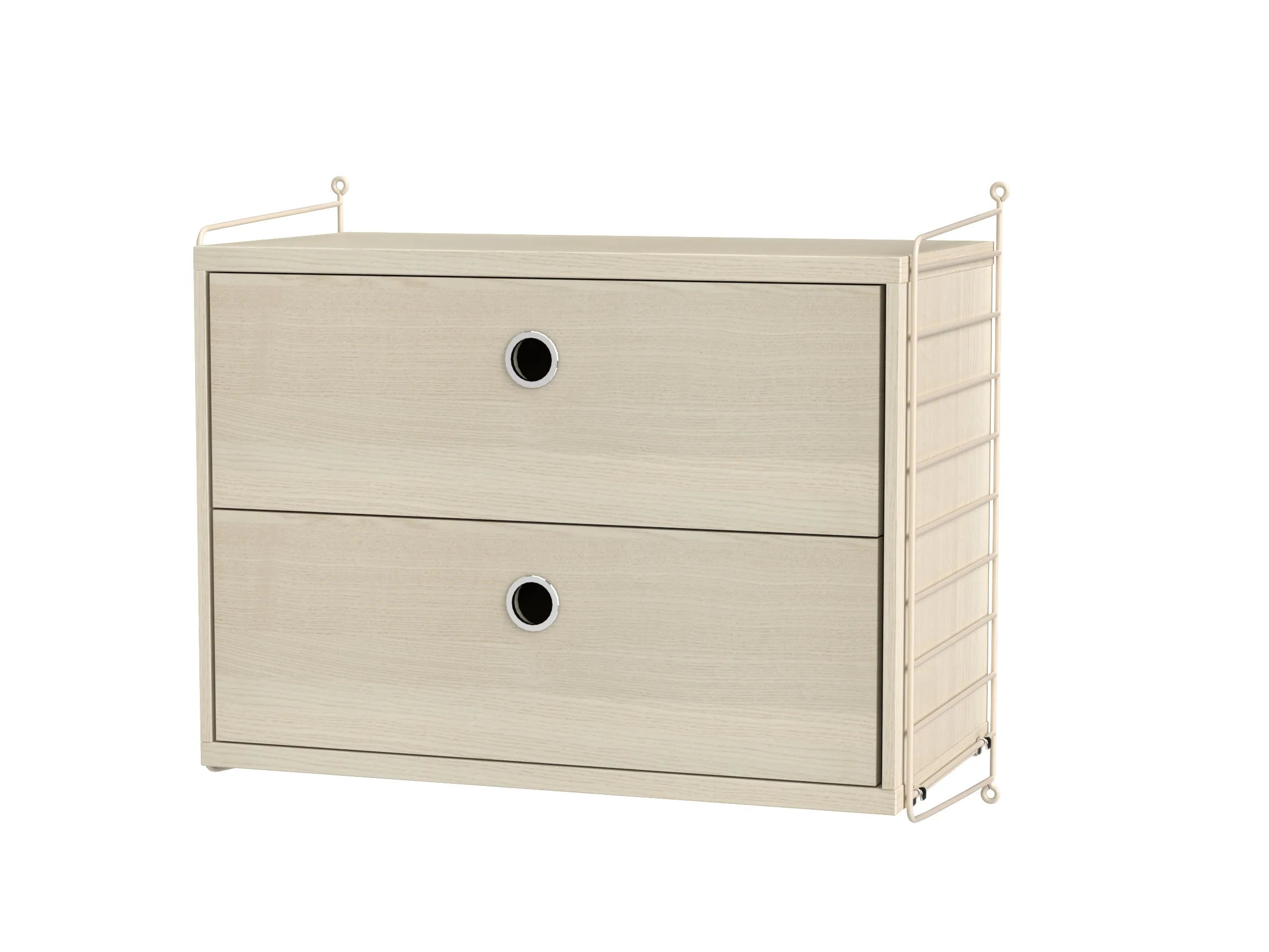 String samsetning – Svefnherbergi A – Beige/Askur