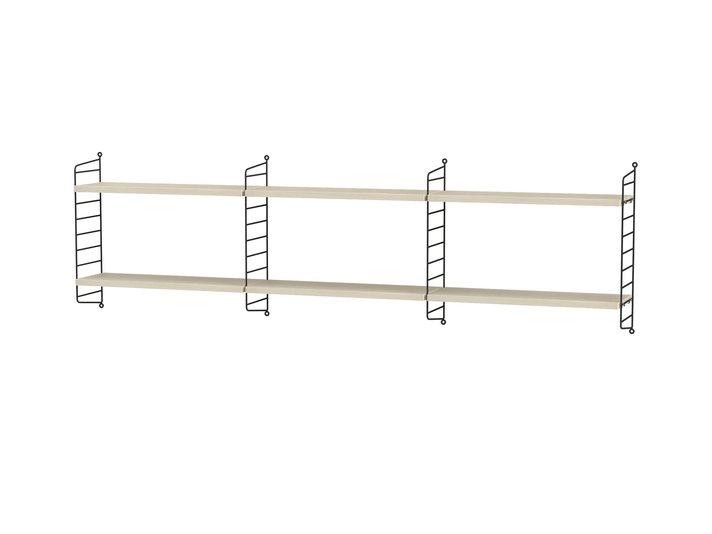 String samsetning – Svefnherbergi E – Svart/Askur