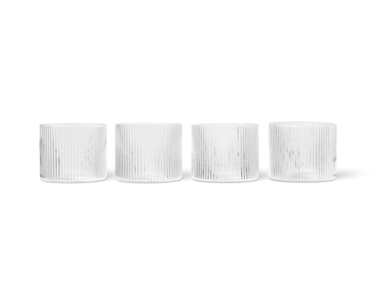 fermLIVING-RippleLowGlasses-SetOf4-Clear-pack-1.jpg