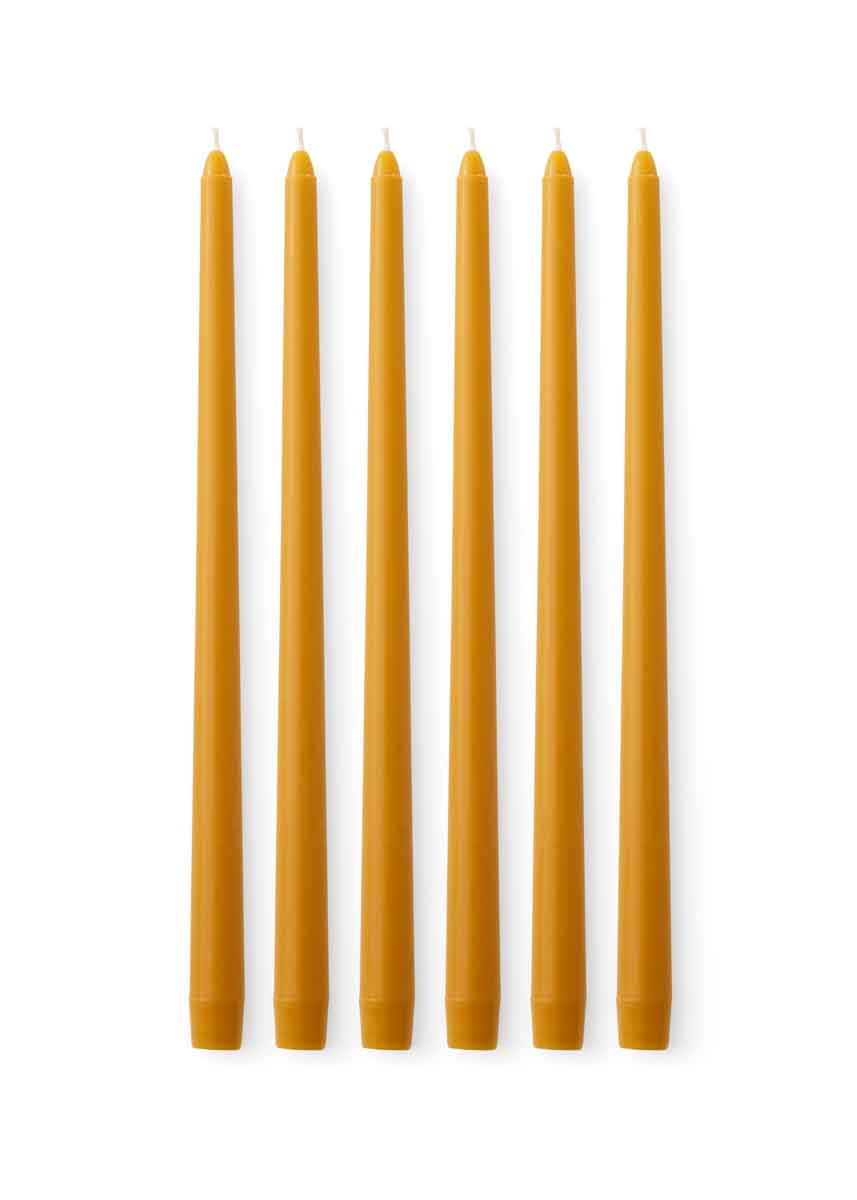 3101859_Spire_Smooth_Tapered_Candle_Ochre_Front.jpg