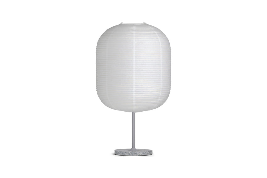 AB692-B532_Common Table lamp base summit grey steel stem and grey terrazzo base_Oblong shade.jpg