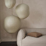 fermLIVING_AW24_Nesten2-Seater_Re-Cotton_1104270253_KurbisLampshade_DarkSage_1104269824_1104269825_1104269826_MoorCushion_Olive_1104269838.jpg