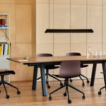 Boa Table wb lacquered oak tabletop charcoal powder coated alu frame_AAC 14 raisin 2.0 shell black base.jpg