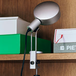 Cupola Clip Lamp clear anodised_Colour Storage S vibrant green_Colour Storage XS chalk white.jpg