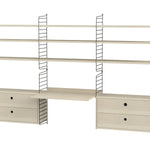 String samsetning – Skrifstofa F – Svart/Askur