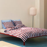 Connect-Bed-maroon-red_Pier-System-1001-PS-black-powder-coated-steel-black-anodised-profiles_Common-Paper-Shade-Oblong.jpg