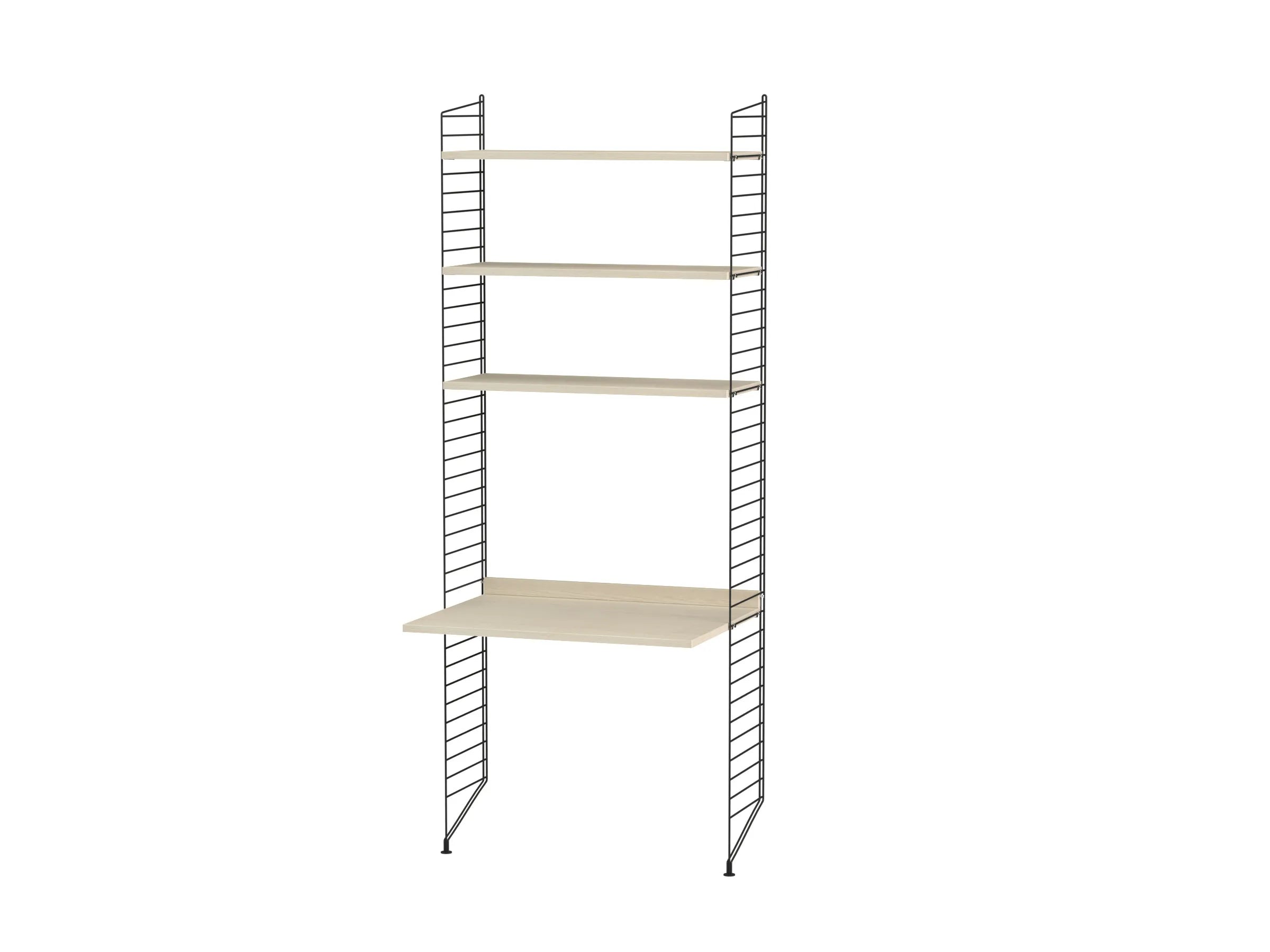 String samsetning – Barnaherbergi C – Svart/Askur