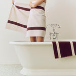 Stripe Bath Towel Burgundy_Stripe Bath Mat burgundy.jpg