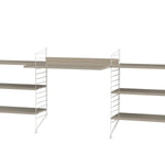 String samsetning – Skrifstofa D – Hvítt/Beige
