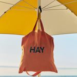 HAY Tote Bag burnt orange_Terrazza Parasol Octagon Off-white and ochre.jpg