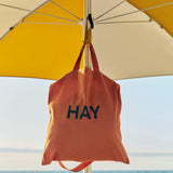 HAY Tote Bag burnt orange_Terrazza Parasol Octagon Off-white and ochre.jpg