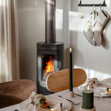 Uyuni-EKTA-Taper Candle Pine Green-Smooth Pillar Candle-Olive Green-Travertines-Napkins-Snowball Candle.jpg