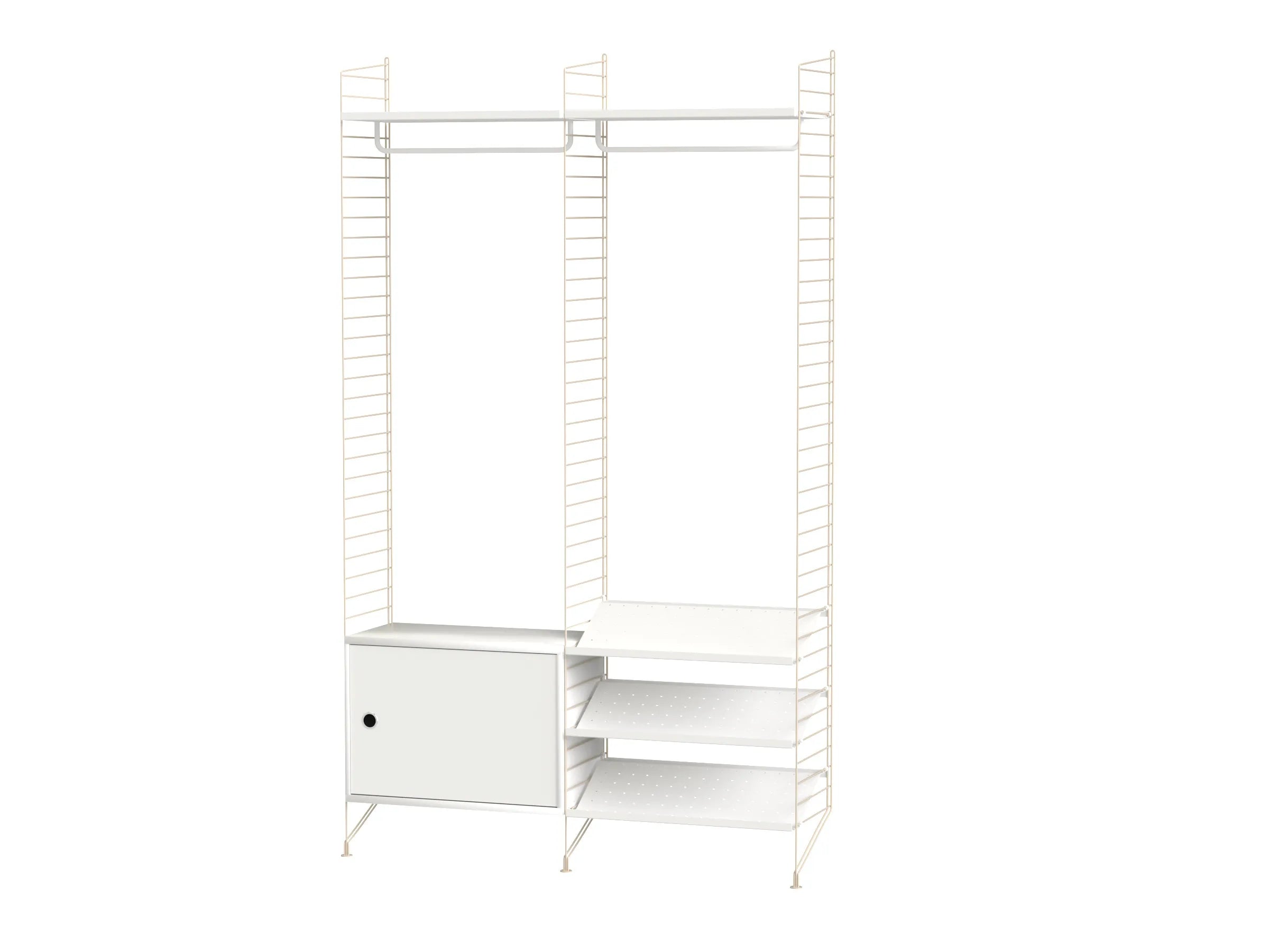 String samsetning – Forstofa S – Beige/Hvítt