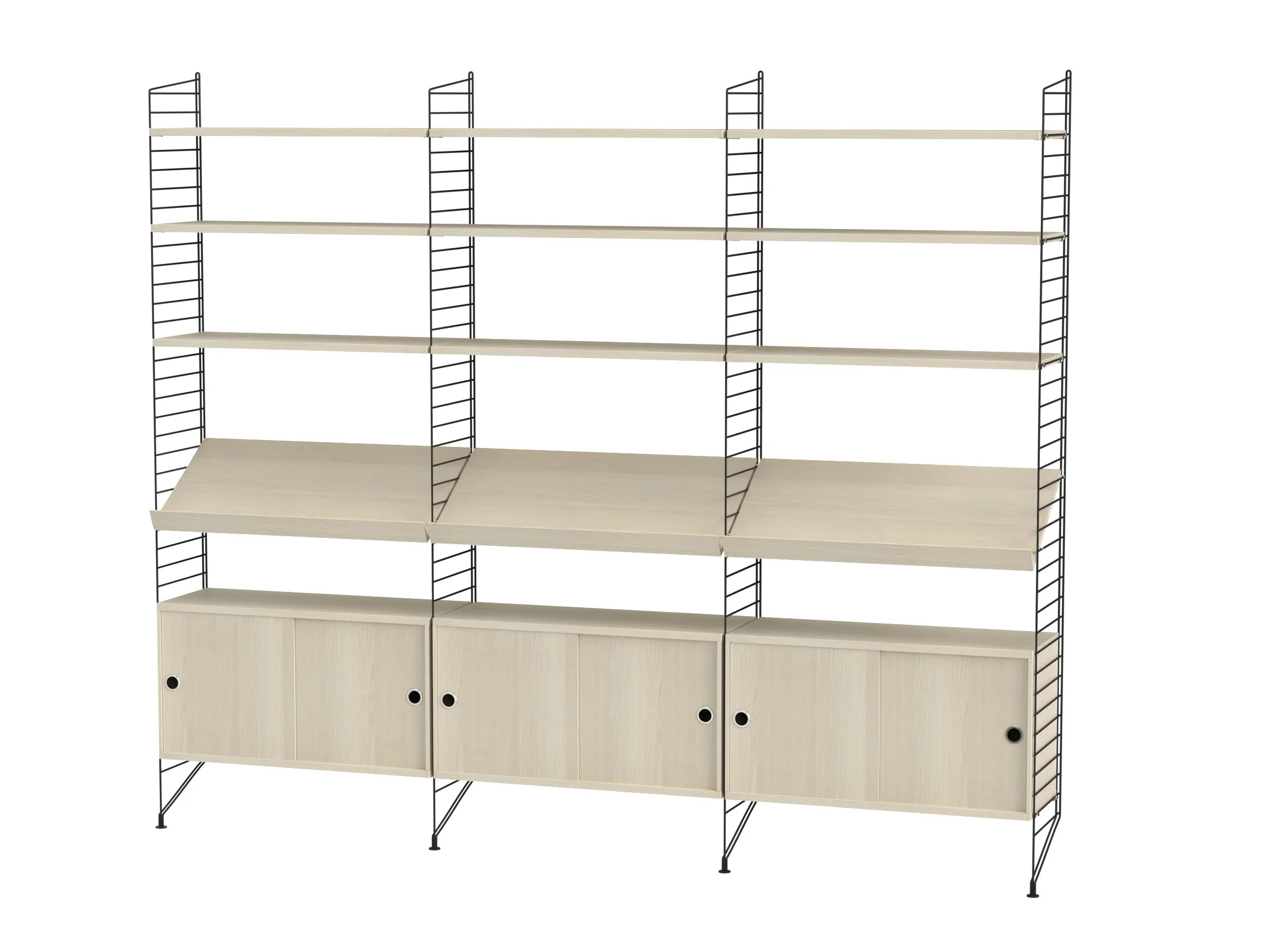 String samsetning – Stofa G – Svart/Askur