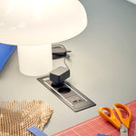 Boa Table grey linoleum pa frame_Pao Glass Table Lamp 350 white.jpg