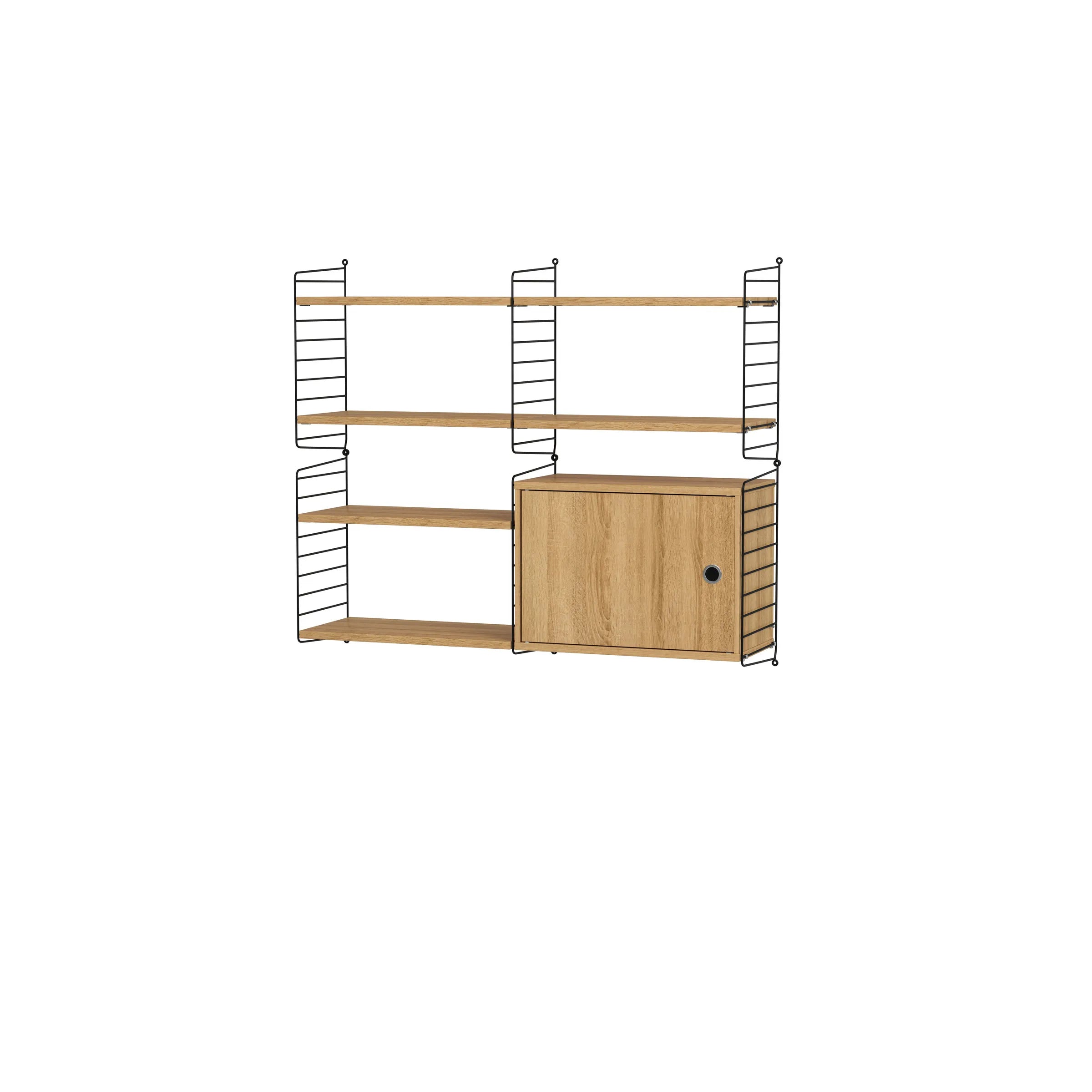 String samsetning – Stofa R – Svart/Eik