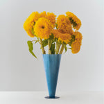 Conical Vase L petrol blue and dark blue.jpg