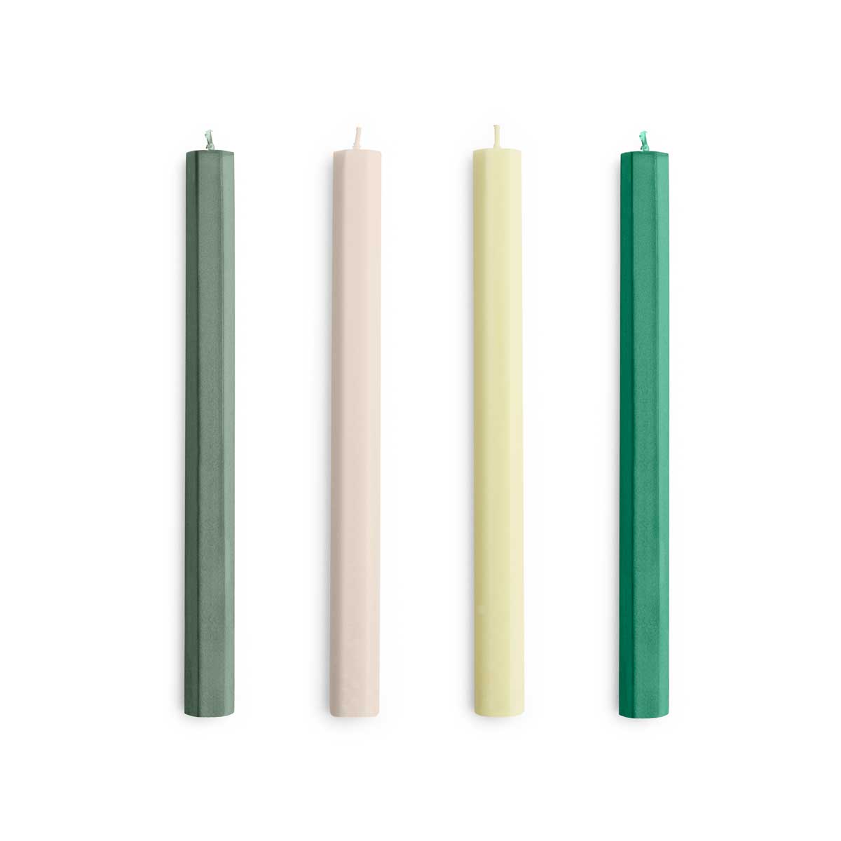 AE730-F444_Hexagon-Candle-Set-of-4-greens_whites.jpg