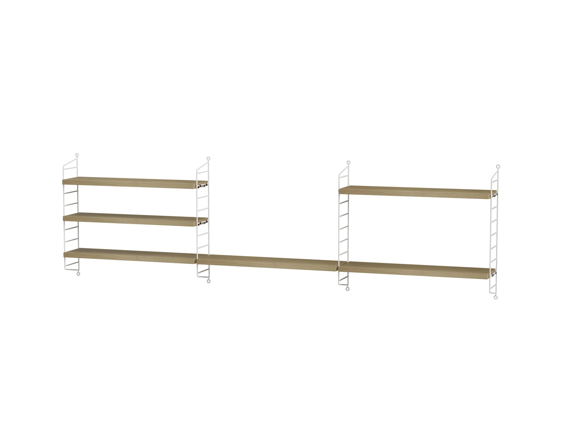 String samsetning – Barnaherbergi H – Hvítt/Eik