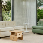 Amanta 1 Seater Osumi 27 bottle green shell_Amanta 2 Seater Vanir 413 cream beige shell_Wood Box Coffee Table oak.jpg