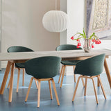 CPH30 Extendable grey lino wb lacquered oak_AAC23 metaphor 025 wb lacquered oak_Nelson Ball Crisscross Bubble Pendant M.jpg