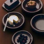 Barro Plate 18 burgundy_Barro Butter Dish burgundy_Sunday Knife.jpg