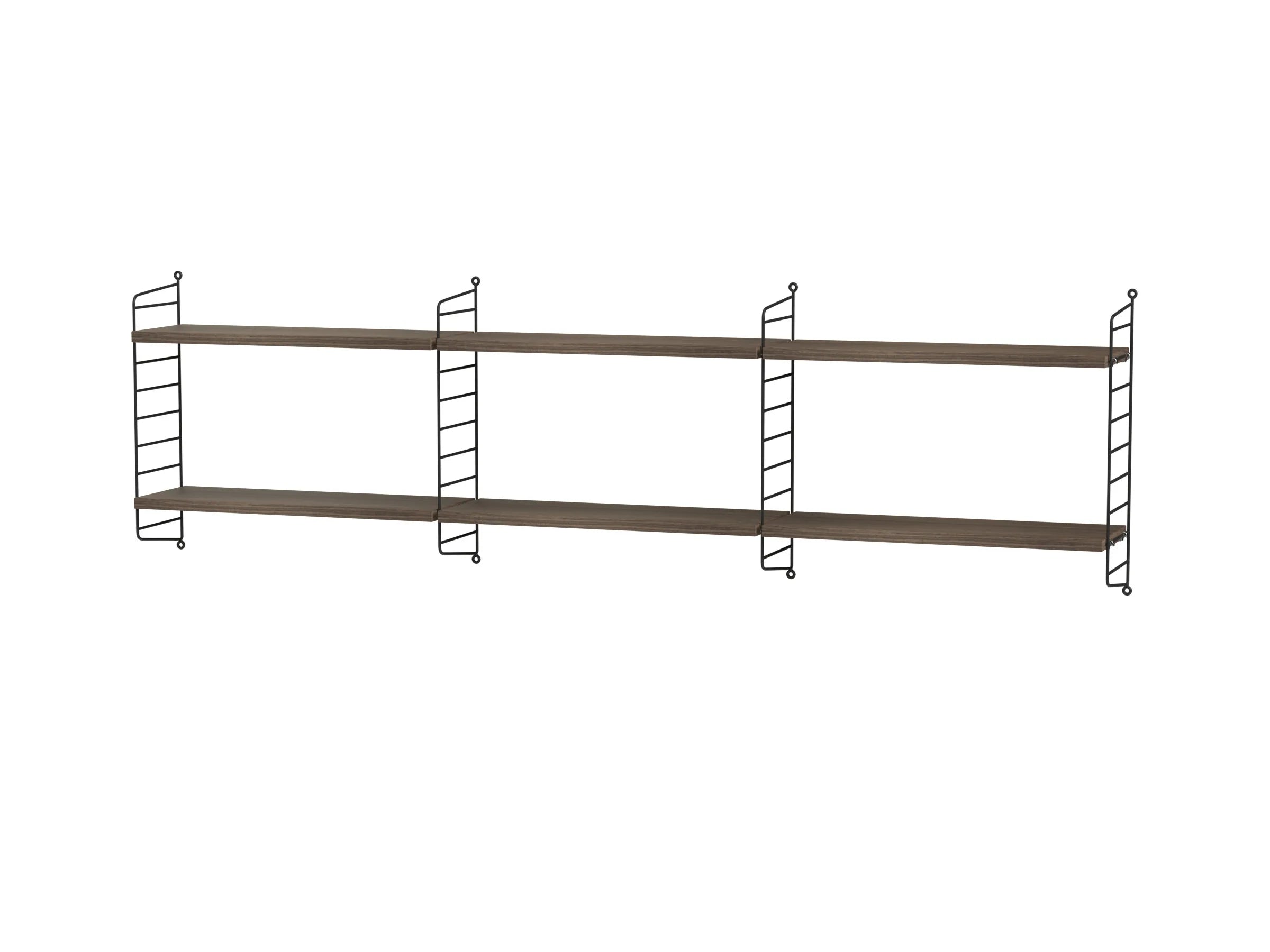 String samsetning – Svefnherbergi E – Svart/Hnota