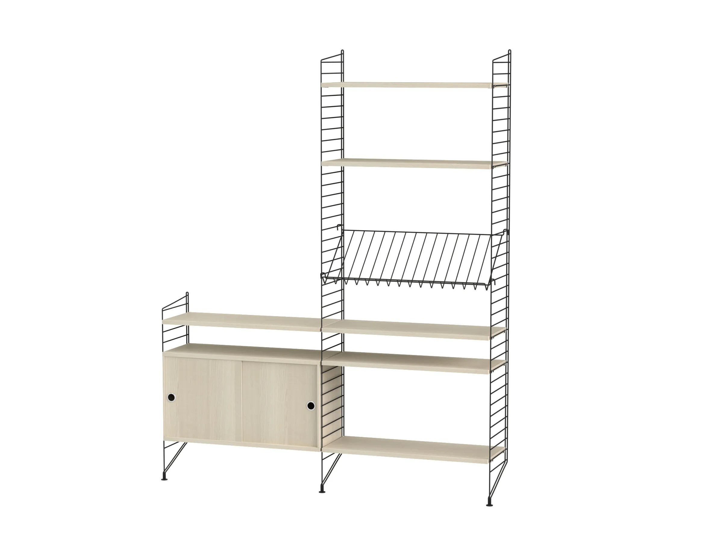 String samsetning – Stofa K – Svart/Askur