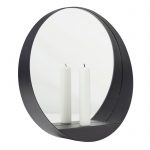 Kertastjaki m/spegli GLIM ROUND