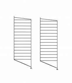 Uppistöður Gólf 85x30, 2/pk - Svartur