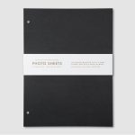 Pappír f/myndaalbúm L 10 arkir svart