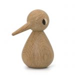 Tréstytta BIRD, litill/ljós eik