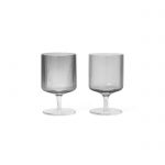 Vínglas RIPPLE 2/pk smoked grey