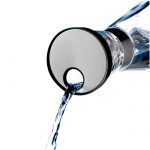 Lok á vatnskaröflu stál/svart