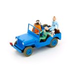 Bíll TINNI - Blue Willys CJ2A